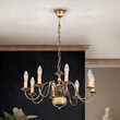 Candelabru clasic alama patinata 8xE14/40W, Stilluster LU 1283/8 Patina Orion